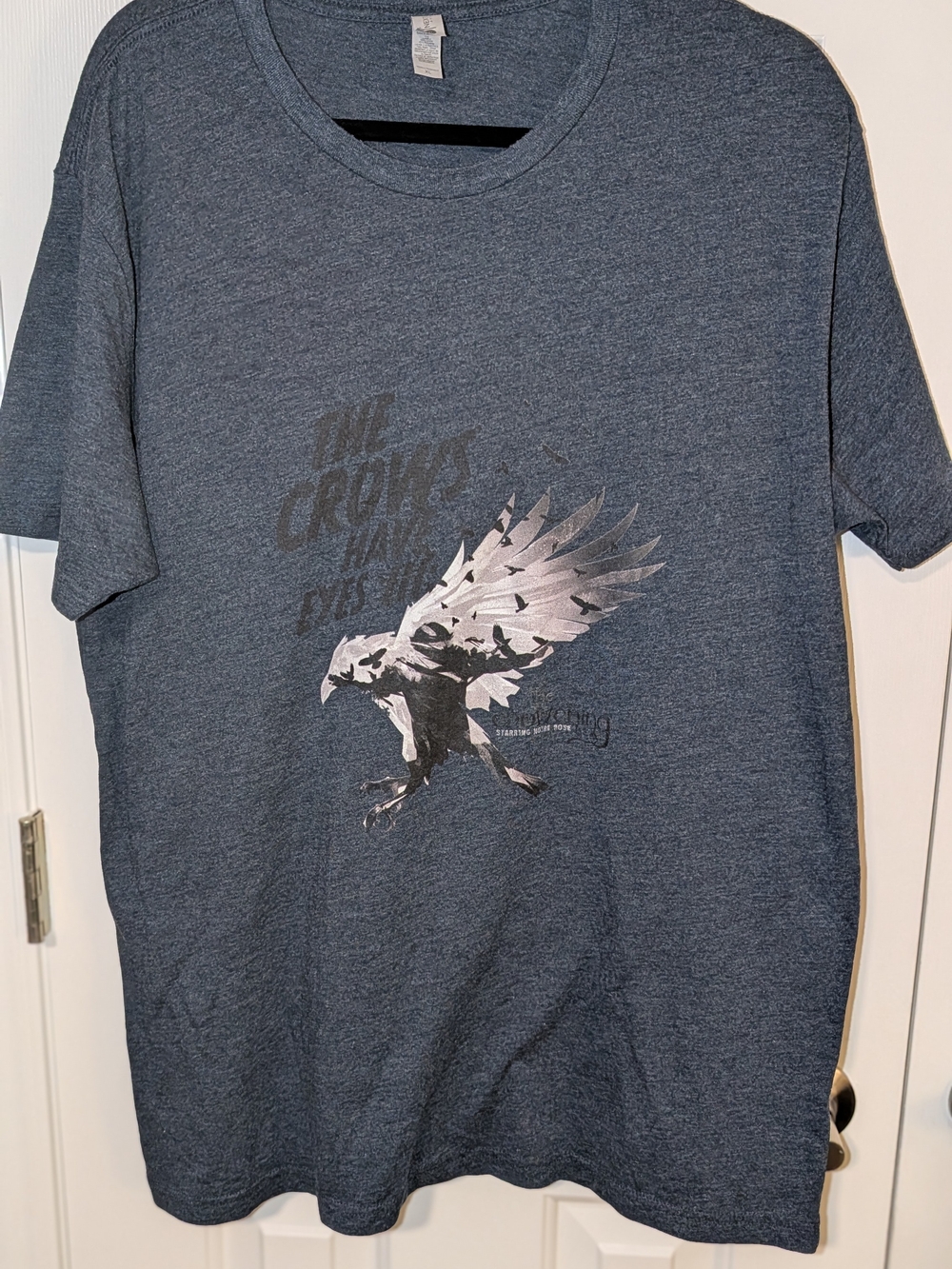 Men's Schitt's Creek The Crows Have Eyes Heather Navy Graphic T-Shirt